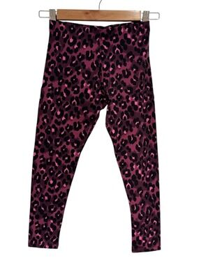 NEXT pink & black animal print leggings - size 9
